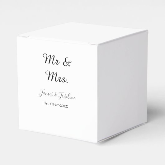夫妻はエストを追加する。年結婚の夫婦 フェイバーボックス (正面サイド)