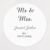 夫妻はエストを追加する。年結婚の夫婦 ラベル (デザイン1)