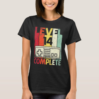 夫妻ゲーマー結婚記念日レベル14年 Tシャツ