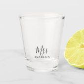 夫妻 |スクリプモダントパーソナライズされた ショットグラス (正面)