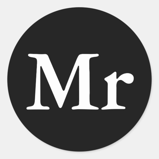 夫妻 |マッエレガントチモダン・カップル ラウンドシール (正面)