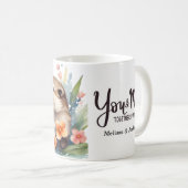 夫婦が永遠キスをするにバレンタイン コーヒーマグカップ (正面右)