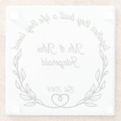 夫婦で愛する人生を築いた マーさんとミセス ガラスコースター (裏面)