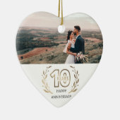 夫婦で10周年を迎えるハッピーギフト セラミックオーナメント (右)