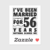 夫婦で56年 結婚面白い シール (シート)