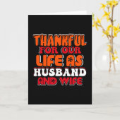 夫婦としての生活に感謝 カード (黄色い花)