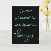 夫婦としての生活を始めるのが待ち遠しい カード (黄色い花)