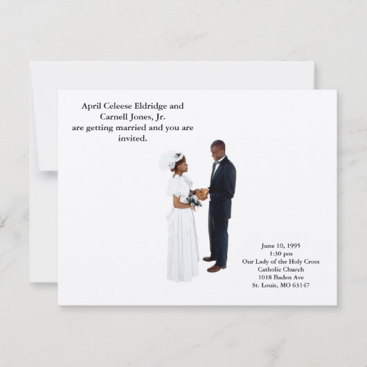 夫婦になること 招待状 (正面)