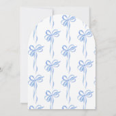 夫婦になる前に何か青くおじぎをする 招待状 (裏面)