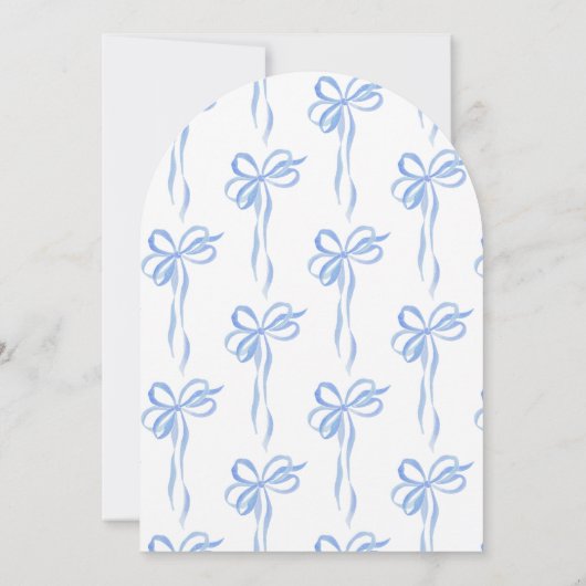 夫婦になる前に何か青くおじぎをする 招待状 (裏面)