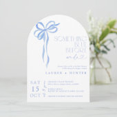 夫婦になる前に何か青くおじぎをする 招待状 (スタンド正面)