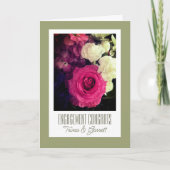 夫婦に！カスタム婚約おめでとうカード カード (正面)