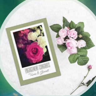 夫婦に！カスタム婚約おめでとうカード カード