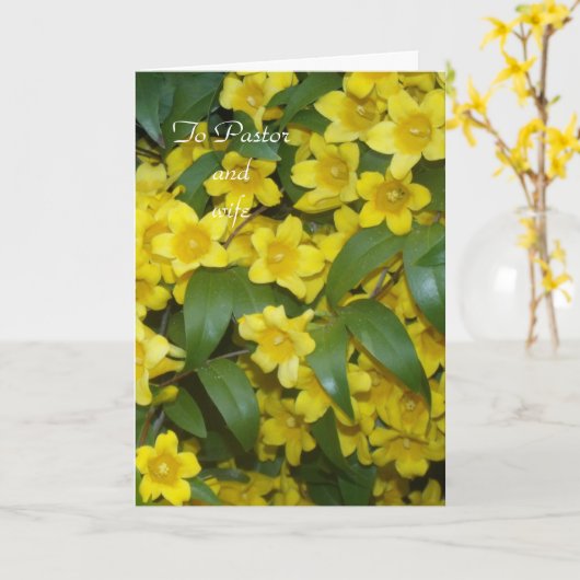 夫婦に カード (黄色い花)