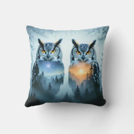 夫婦のためのオオルカの昼と夜のクッション クッション