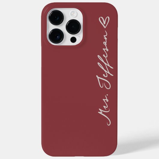 夫婦のためのオーダーメイドの携帯ケースギフト Case-Mate iPhoneケース (裏面)