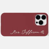 夫婦のためのオーダーメイドの携帯ケースギフト Case-Mate iPhoneケース (裏面 (横))