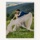 夫婦のためのカスタムフォトジャーナル、おしゃれなデザイン ノートブック (正面)