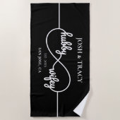 夫婦のためのハニームーンバスタオル ビーチタオル (正面)