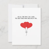 夫婦のためのロマンチックなバレンタインラブカード シーズンカード (正面)