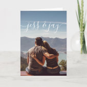 夫婦の写真のグリーティングカード カード (正面)