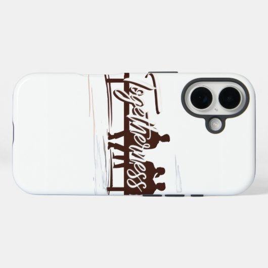 夫婦の愛のモバイルケース Case-Mate iPhoneケース (裏面 (横))