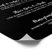 夫婦の看板白モダン書 ポスター (角)