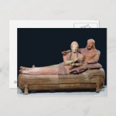 夫婦の結婚した結石棺、紀元前525年～500年 ポストカード (正面/裏面)