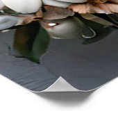 夫婦の結婚シルエット ポスター (角)