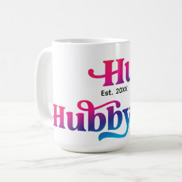 夫婦の結婚記念日 カスタムカラフル コーヒーマグカップ