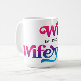 夫婦の結婚記念日 カスタムカラー コーヒーマグカップ