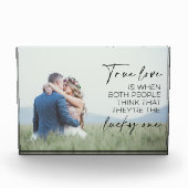 夫婦の贈り物の真の愛は、両方の人々考えである フォトブロック (正面)