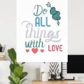 夫婦の贈り物は愛ですべてのことをする ポスター (ホームオフィス)