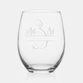 夫婦の贈り物 ステムなしワイングラス (裏面)