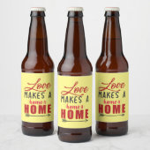 夫婦の贈与愛が家を作る ビールラベル (ボトル)