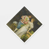 夫婦の間に結婚入る スタンダードランチョンナプキン (角)