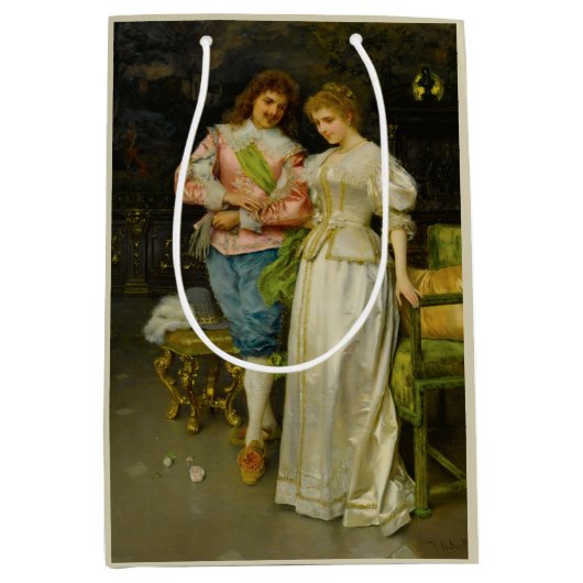 夫婦の間に結婚入る ミディアムペーパーバッグ (正面)