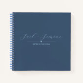 夫婦への手紙 | ゲストノートブック | ダークブルー ノートブック (正面)