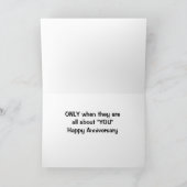 **夫婦または夫のカードに対する**記念日 カード (内部)