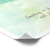 夫婦エメラルドの後の我々の幸パーソナライズされた福の時 ポスター (角)