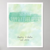 夫婦エメラルドの後の我々の幸パーソナライズされた福の時 ポスター (正面)