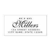 夫婦エレガント名自宅住所 セルフインキングスタンプ (デザイン)