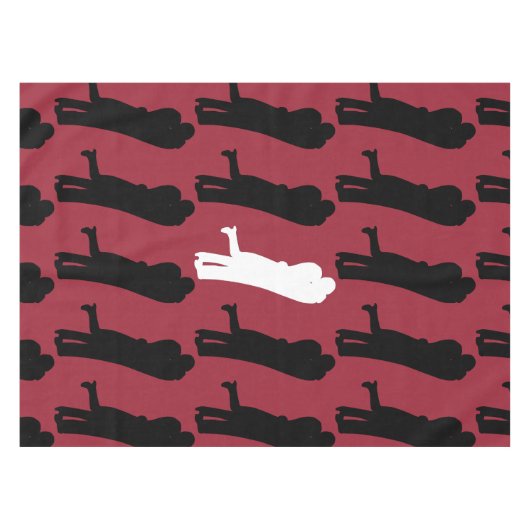 夫婦キスをする テーブルクロス (正面(横))