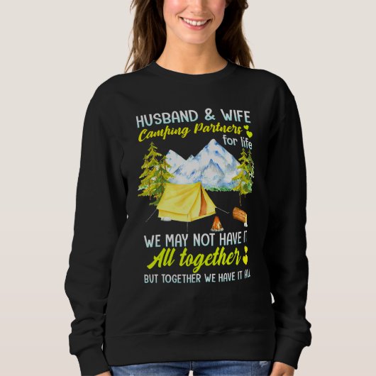 夫婦キャンプのパートナー スウェットシャツ (正面)