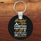 夫婦キャンプ生活のパートナー キーホルダー (正面)