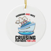 夫婦クルージングの一生 セラミックオーナメント (正面)