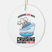 夫婦クルージングの一生 セラミックオーナメント (左)