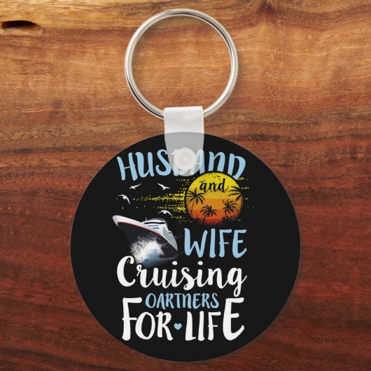 夫婦クルージングライフクルーズ キーホルダー (正面)