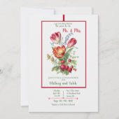 夫婦シャワー 招待状 (正面)