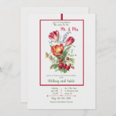 夫婦シャワー 招待状 (正面/裏面)